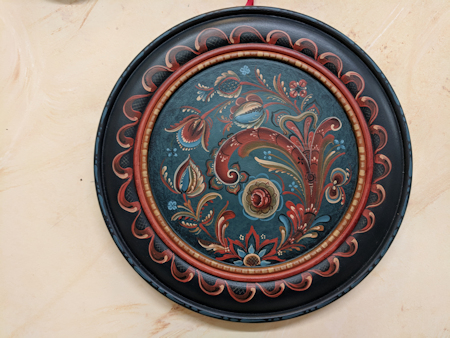 Vest Agder Plate Original Painting